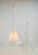 Silver Large Handmade Trumpet Glass Pendant Lamps by Jaslo Glass, 1980, Set of 2 For Sale - Image 8 of 13