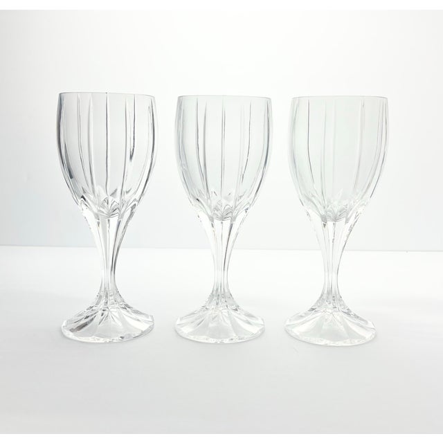 Mikasa “Berkeley” Set of 3 Crystal Water Glasses 7 1/4” 8oz Excellent condition. No chips, cracks, or fleabites. Height 7...