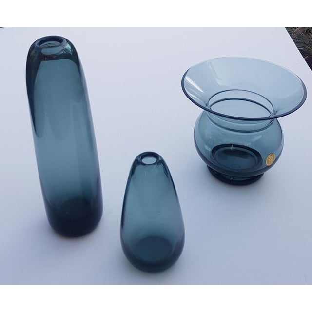 Wilhelm Wagenfeld Tourmaline Vases by Wilhelm Wagenfeld for WMF, Set of 3 For Sale - Image 4 of 7