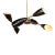 Stilnovo Style Chandelier With Three Double Coned Articulating Arms For Sale
