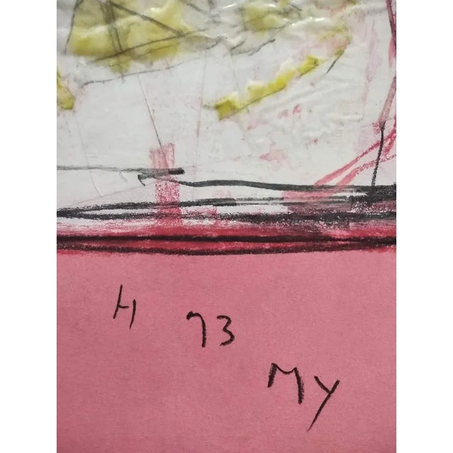 1990s Miguel Ybanez, Composition, 1993, Mixed Media on Paper For Sale - Image 5 of 6