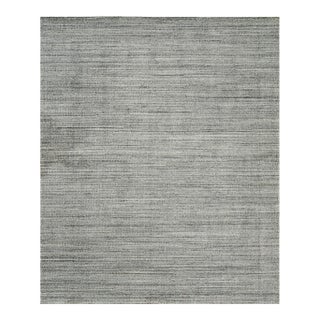 5x8 Tessa Xena Silver Geometric Modern Hand Loomed Wool Carpet Rug For Sale