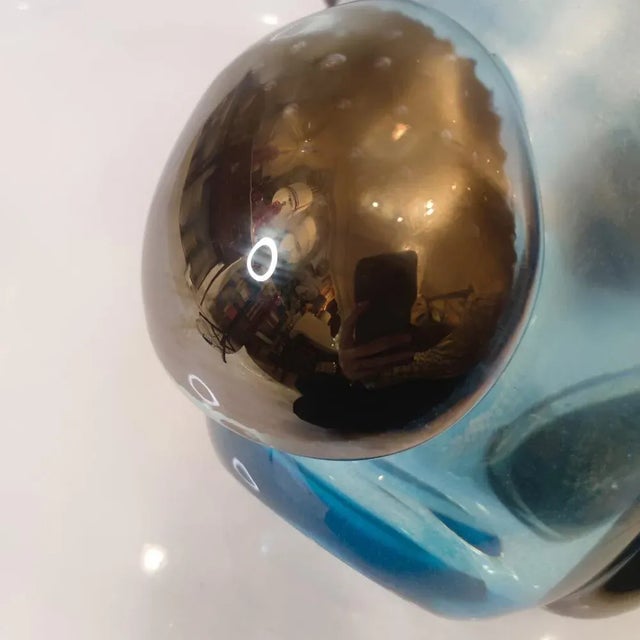 Jarron Black Vase in Murano Glass For Sale - Image 5 of 7