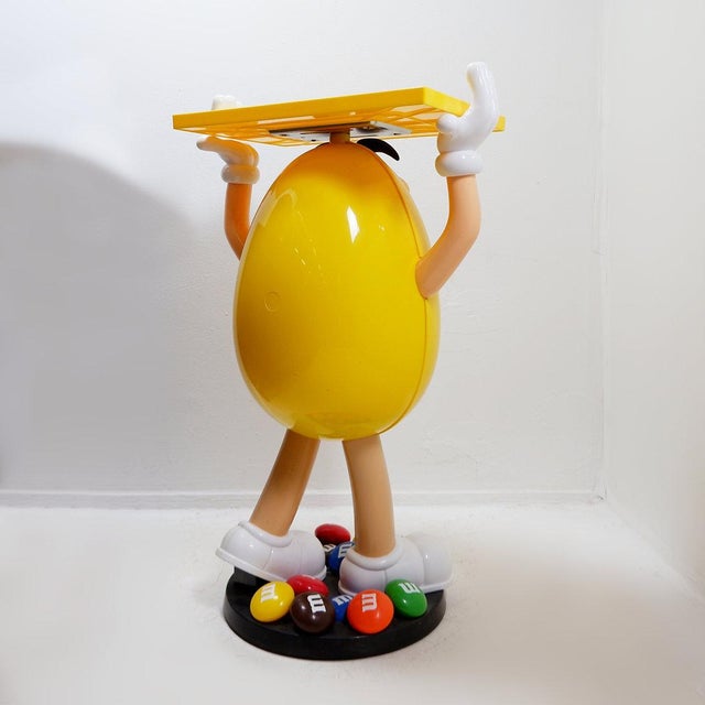 Yellow Vintage M&M Store Display Advertising Object, 1980s For Sale - Image 8 of 14
