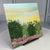 Contemporary Morning Meadow Acrylic Painting Sunrise Landscape 8"x8" Original Signed Artwork For Sale - Image 3 of 7