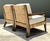 Wood Vintage Ej Victor “Fishers Island” Rush Lounge Chairs - A Pair For Sale - Image 7 of 12