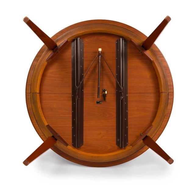 Vintage Danish Mid-Century Gunni Omann Teak Dining Table Model #55 For Sale - Image 12 of 12