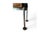 Brown Vintage Modern Desk in Wood and Chromed Metal, 1970s For Sale - Image 8 of 9