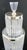 1990s Art Deco Style 4-Tiered Crystal Rods and Chrome Table Lamps - a Pair For Sale - Image 15 of 18