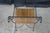Pair Mid Century Modern Iron Wicker Patio Chairs Vintage Wrought Iron Dining Armchairs For Sale - Image 18 of 18