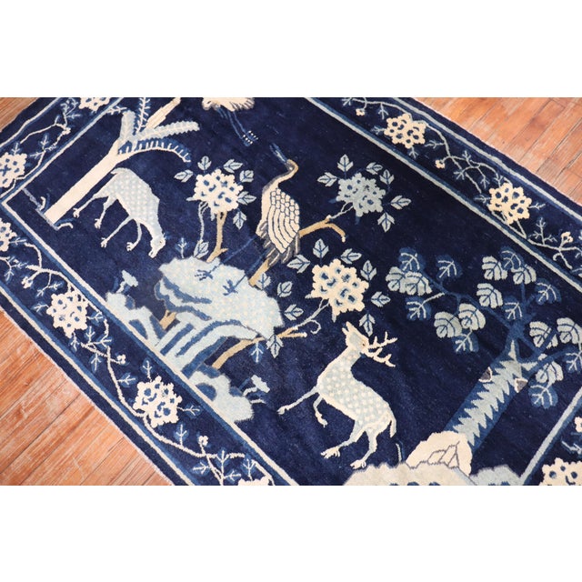 Early 20th Century Chinese Peking Pictorial Rug - 4'4" x 6'10" For Sale - Image 14 of 18