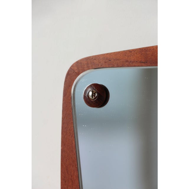 Mid-Century Modern Mid-Century Danish Teak Wall Mirror with Drawers, 1960s For Sale - Image 3 of 16