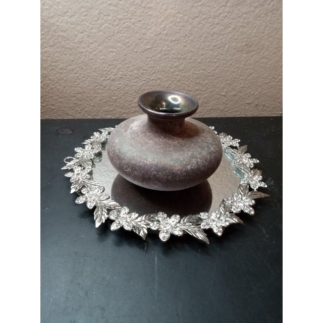 1960s Gorgeous Signed J Diller Iridescent Glazed Raku Squat Vase For Sale In Dallas - Image 6 of 6