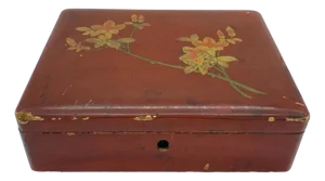 19th Century Japan Red Lacquered Box, 1870s