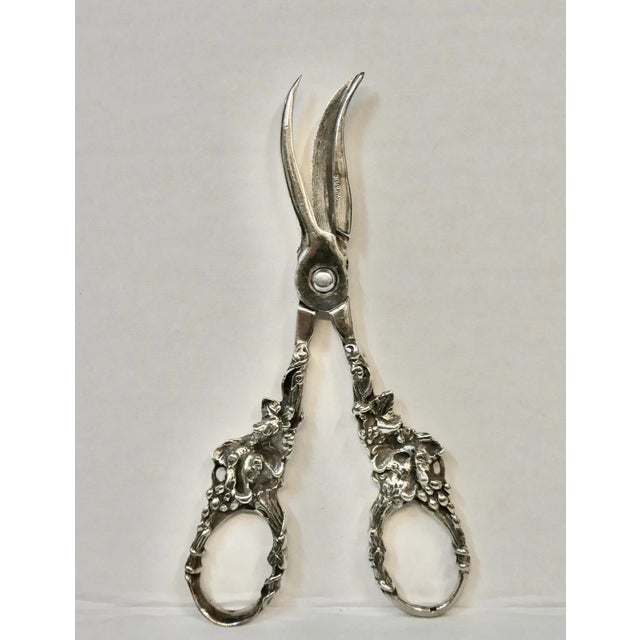 Metal 1920s Sterling Silver Grape Scissors For Sale - Image 7 of 8