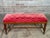 Early 19th Century Empire Sitting Bench. Age appropriate wear. Reupholstered with Velvet. See detailed photos & any...
