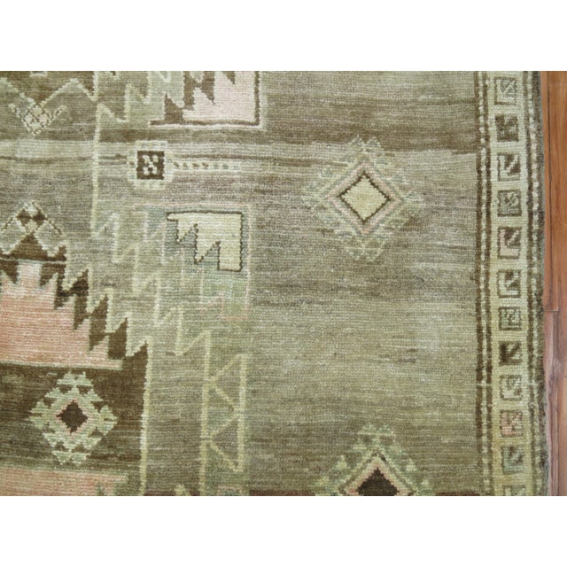 One of a kind, mid 20th-century Hand-knotted Turkish Anatolian room size tribal Rug. Professionally Washed & personally...