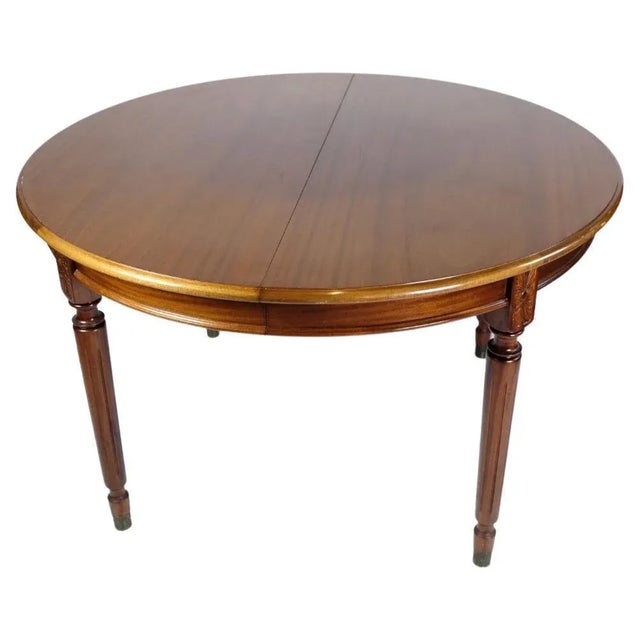 Brown Mahogany Jensen Farre Dining Table in Hepple White Style For Sale - Image 8 of 8