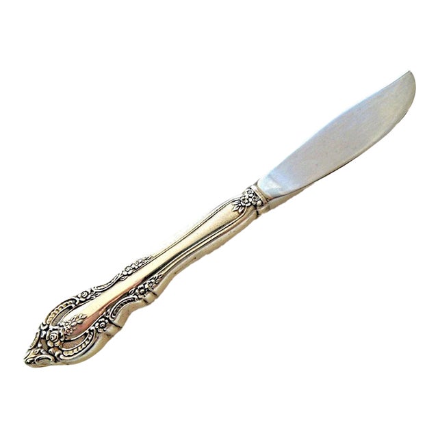 Mid 20th Century Mediterranea by Oneida Sterling Silver 6 3/4" Master Butter Knife Hollow Handle For Sale