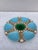 19th-Century Victorian Majolica aqua oyster plate signed Minton.