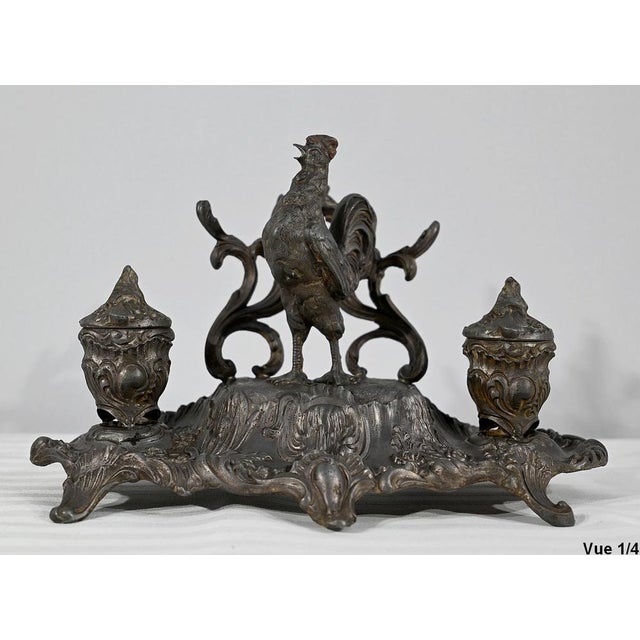 Late 19th Century Pewter Inkwell from A.Bossu, 1890s For Sale - Image 5 of 18