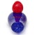 Late 20th Century Gambaro Poggi Murano Vintage Red Blue Lavender Purple Italian Art Glass Bird Duck Figurine Paperweight For Sale - Image 5 of 6