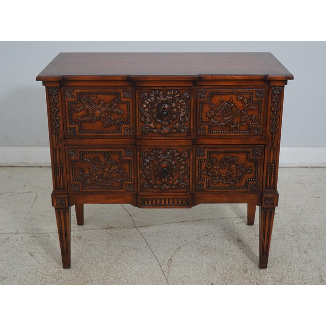 Age: Approx: 10 Years Old Details: Factory Distressed Dovetailed Drawer Construction Fine Carved Details Quality...