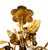 Gold Vintage Italian Gilt Tole Floral Three Arm Wall Sconce — Hollywood Regency / Florentine For Sale - Image 8 of 12