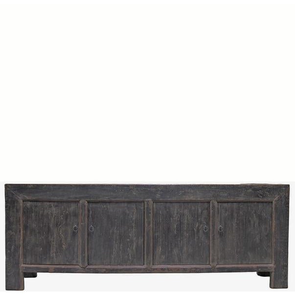 Vintage Distressed Reclaimed Wood Sideboard Cabinet 28 For Sale - Image 11 of 11