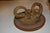 Ceramic Studio Art Pottery Large Brown/Tan Cannister Container With Carved Face / Handles & Lid For Sale - Image 7 of 14