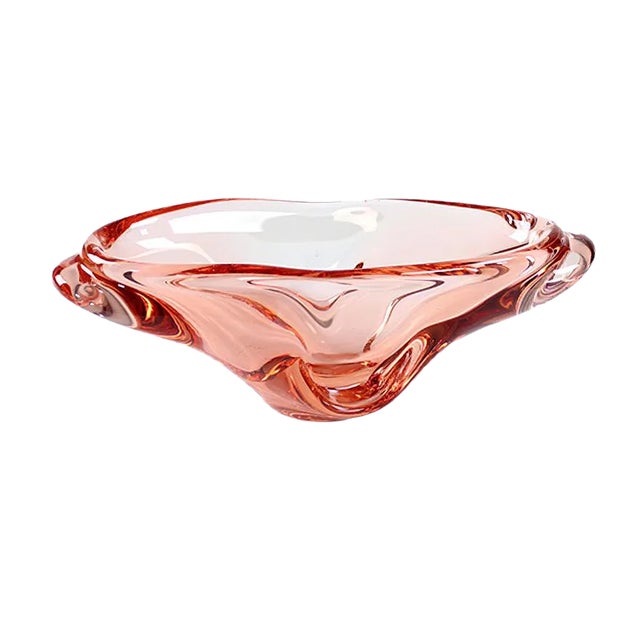 Art Glass Bowl by Josef Hospodka for Sklarny Chribska, 1960s For Sale