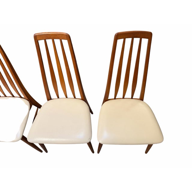 Niels Kofoed 1960s Danish Modern Teak "Eva" Dining Chairs by Niels Koefoed for Koefoeds Hornslet - Set of 4 For Sale - Image 4 of 7