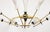 Gold 1960s Mid-Century Modern Attributed to Stilnovo Large 8 Arm Modernist Brass Chandelier For Sale - Image 8 of 16