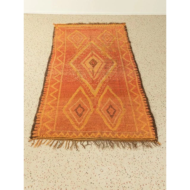 Mid-Century Modern Vintage Rehamna Berber Rug For Sale - Image 3 of 11
