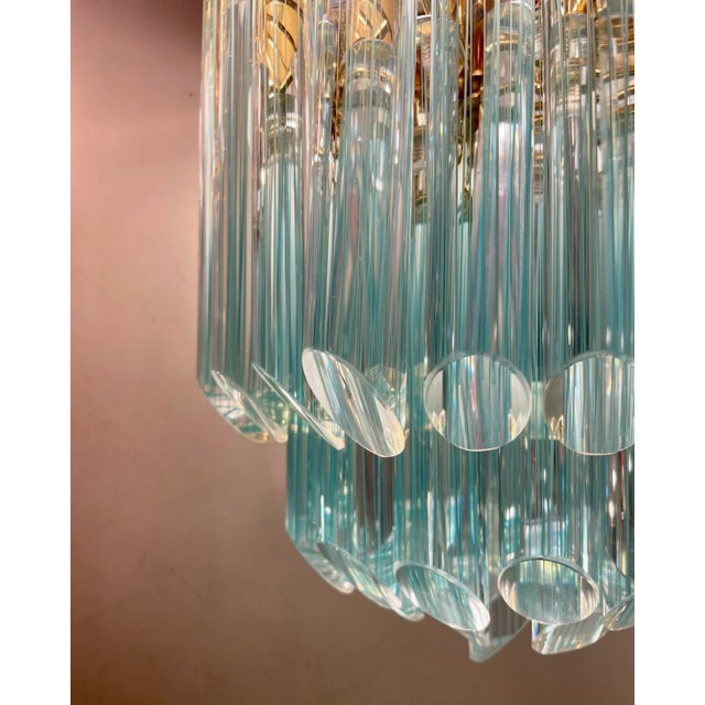 Striated Murano Glass Ceiling Lamp, 1980s For Sale - Image 4 of 12