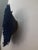 Juju hat navy blue of 24" (60 cm). Juju hat made with natural feathers and rattan. Juju hat woven and handcrafted....