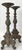 Rococo Vintage Bronze Altar Style Candle Holders- A Pair For Sale - Image 3 of 9