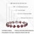26.55 Ct Natural Red Garnet Statement Tennis Bracelet With Diamonds - Anniversary Gift For Sale - Image 12 of 14