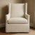 Contemporary Pair of Restoration Hardware Ames Slipcovered Wingback Chairs in Ivory Linen For Sale - Image 3 of 6