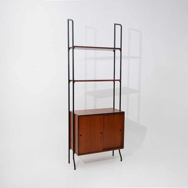 1960s Bookcase with Metal Uprights by Amma Torino, 1960s For Sale - Image 5 of 15