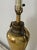 1970s Art Nouveau Brass Swan Handled Lamp For Sale - Image 6 of 9