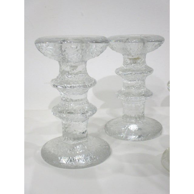 Iittala Ice Candlestick Collection by Timo Sarpaneva For Sale In Cincinnati - Image 6 of 7