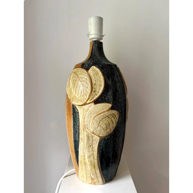 Mid-Century Modern Large Vintage Wall Lamp in Stoneware by Noomi Backhausen for Søholm, 1960s For Sale - Image 3 of 6