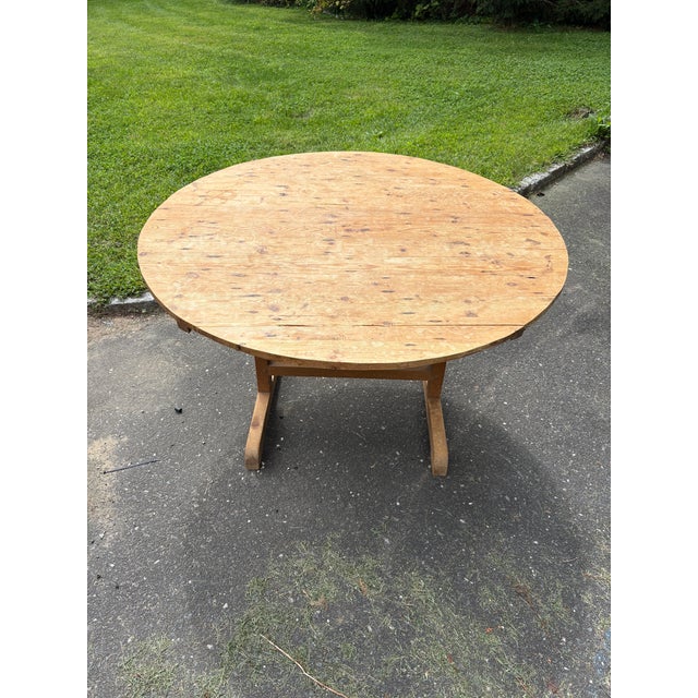 Antique French Wine Tasting Table De Vendange For Sale In New York - Image 6 of 16