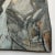 Original approx 9 x 10.5 painting on asymmetrical paper unsigned unframed