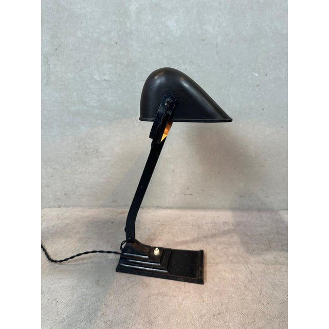 Model 52 Notary Lamp in Bakelite and Cast Iron from Erpe For Sale - Image 3 of 13