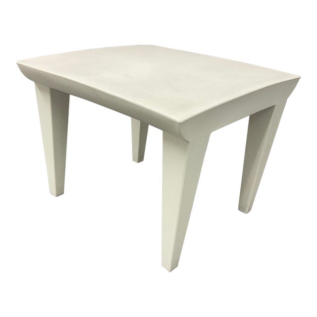 Philippe Starck for Kartell Bubble Club Side Table, Zinc White For Sale