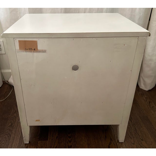 Kindel Furniture Kindel French Regency Style White Nightstand For Sale - Image 4 of 5