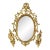Mid 20th Century Set of 3, Rococo Style Giltwood Wall Mirror Set For Sale