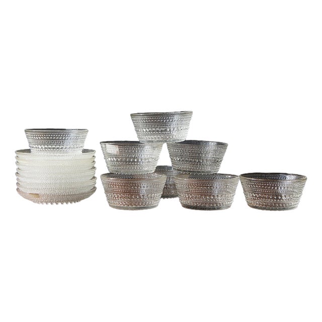 Kastehselmi Dining Set of 16 by Oiva Toikka For Sale